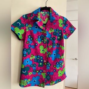 Floral vintage Top 60’s inspired